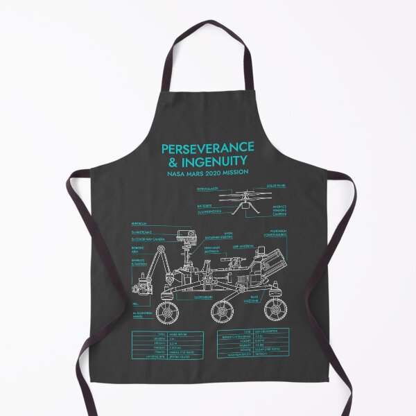 Item preview, Perseverance & Ingenuity - MARS 2020 (Grey and Turquoise Blueprint) designed and sold by BGALAXY.