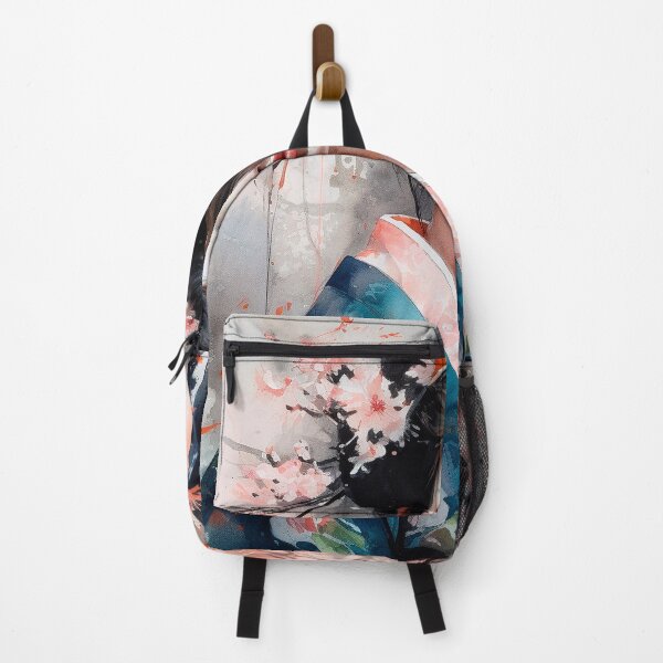 Item preview, Japanese, maiko, haiku, geisha, portrait, watercolor, painting, geiko, japan, nihonga, sumi-e, kimono, sakura, floral, cherry blossom designed and sold by KsaveraArt.