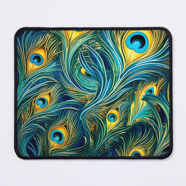 Item preview, stunning colorful peacock feather art print designed and sold by dcrc.