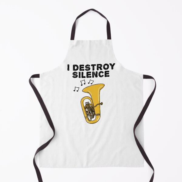 Item preview, Tuba, I Destroy Silence, Tubaist Brass Musician designed and sold by doodlerob.