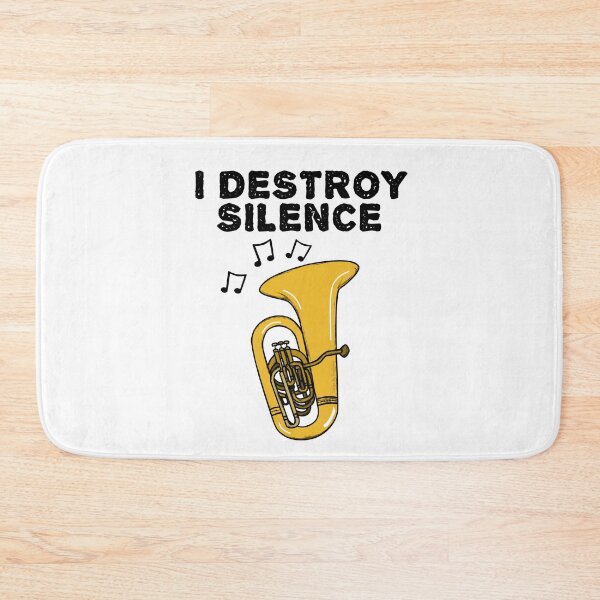 Item preview, Tuba, I Destroy Silence, Tubaist Brass Musician designed and sold by doodlerob.