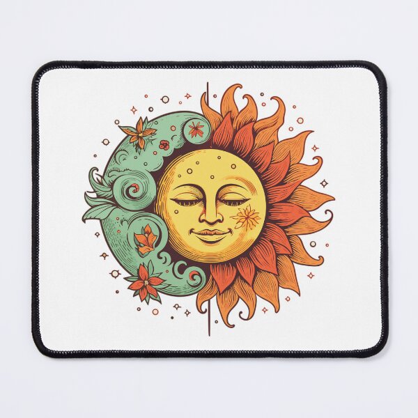Item preview, Retro Sun and Moon designed and sold by RetroPrints.