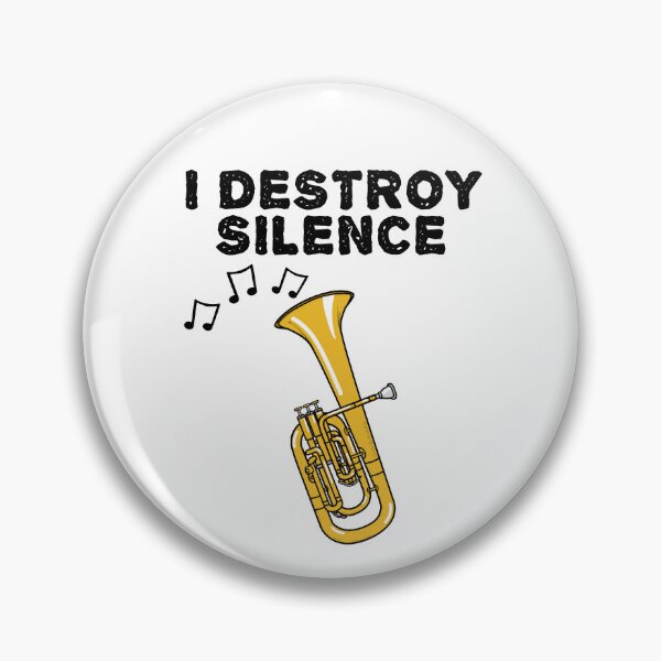 Item preview, Tenor Horn, I Destroy Silence, Hornist Brass Musician designed and sold by doodlerob.