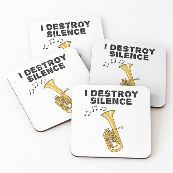 Item preview, Tenor Horn, I Destroy Silence, Hornist Brass Musician designed and sold by doodlerob.