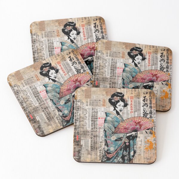 Artikelvorschau, Japanisch, Maiko, Haiku, Geisha, Porträt, Aquarell, Malerei, Geiko, Japan, Nihonga, Sumi-e, Kimono, Sakura, Blumen, Kirschblüte entworfen und verkauft von KsaveraArt.