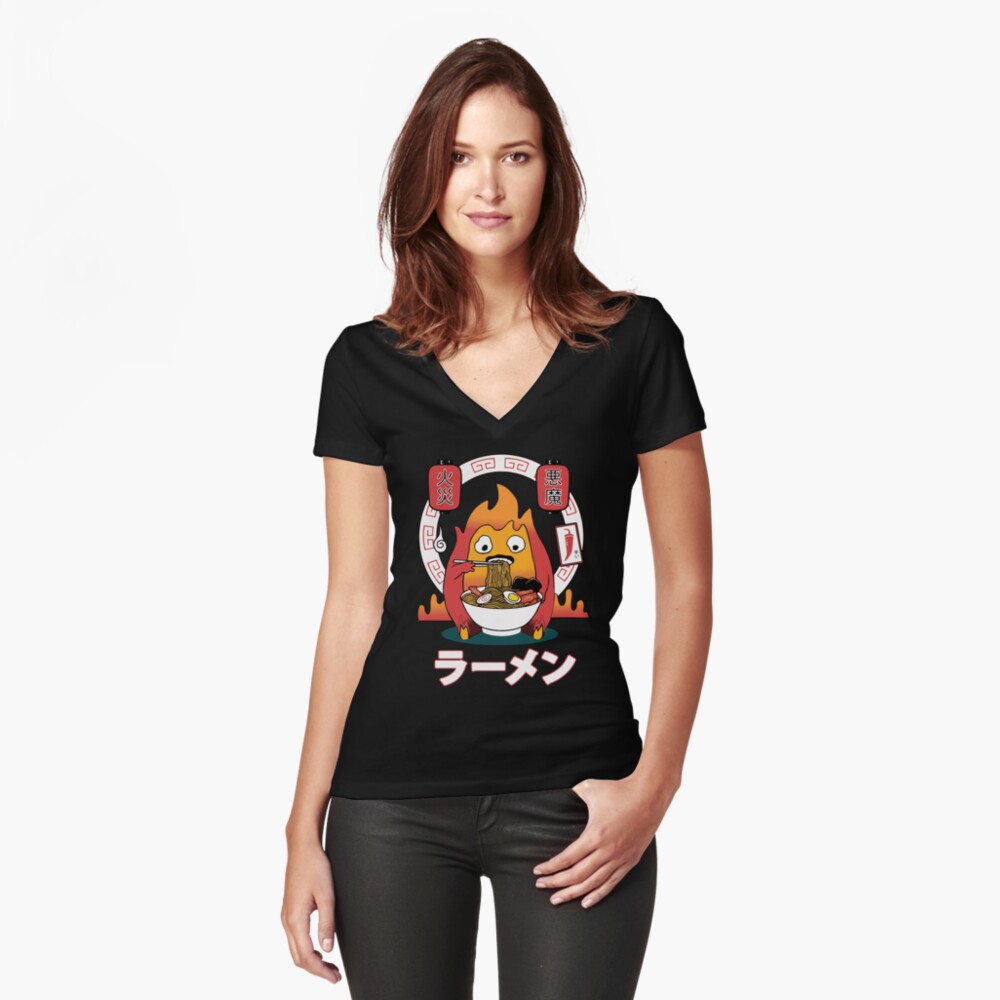 Artikel-Vorschau von Tailliertes T-Shirt mit V-Ausschnitt, designt und verkauft von LucieBeeArt.