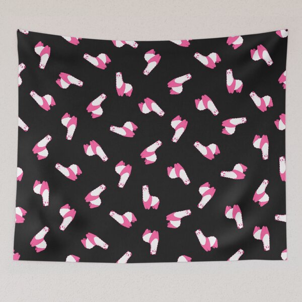 Item preview, pink Alpanda pattern (black) designed and sold by animinimal.