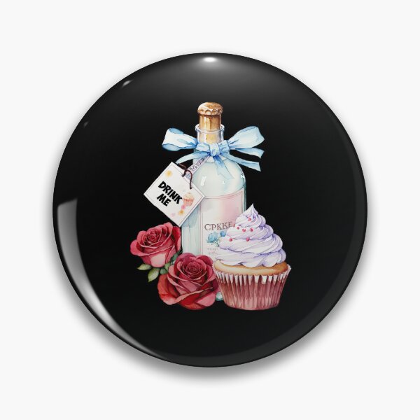 Item preview, Drink Me Wine and Cupcake designed and sold by pixclipart.