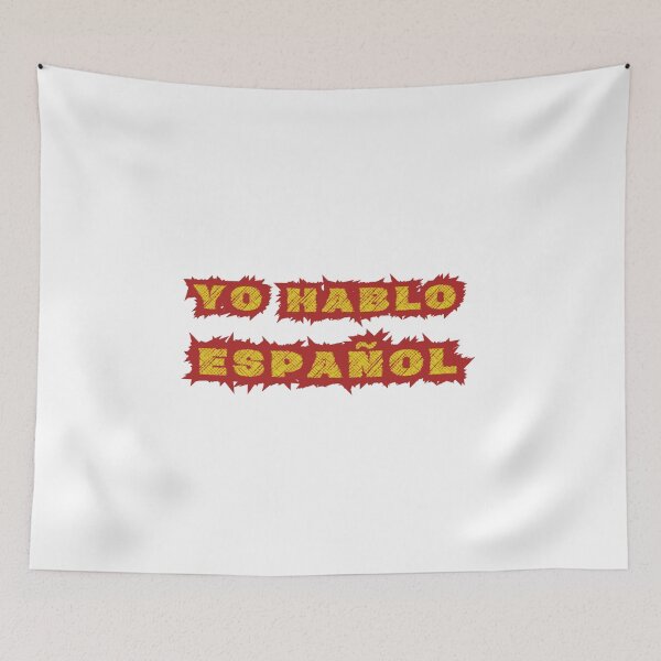 Item preview, I speak Spanish. Red and Yellow Letters designed and sold by altohero.