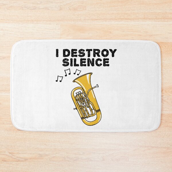 Item preview, Euphonium, I Destroy Silence, Euphoniumist Brass Musician designed and sold by doodlerob.