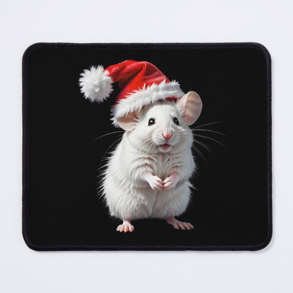 Item preview, Mouse in Santa's hat - cute Christmas pattern designed and sold by My-fake-places.