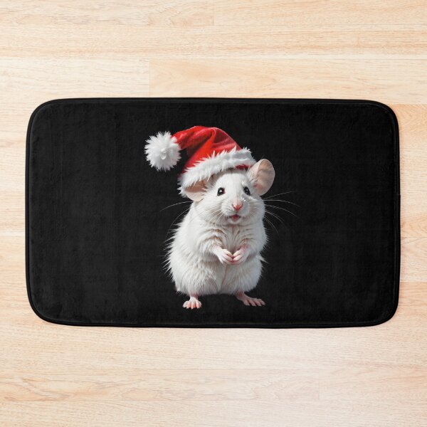 Item preview, Mouse in Santa's hat - cute Christmas pattern designed and sold by My-fake-places.