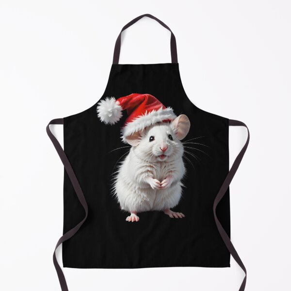 Item preview, Mouse in Santa's hat - cute Christmas pattern designed and sold by My-fake-places.