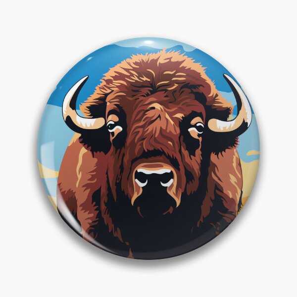 Item preview, Bison Bliss, Majestic Beauty Under a Blue Sky designed and sold by WILDEVIOLET.