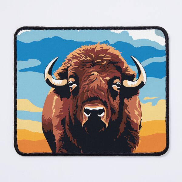 Item preview, Bison Bliss, Majestic Beauty Under a Blue Sky designed and sold by WILDEVIOLET.