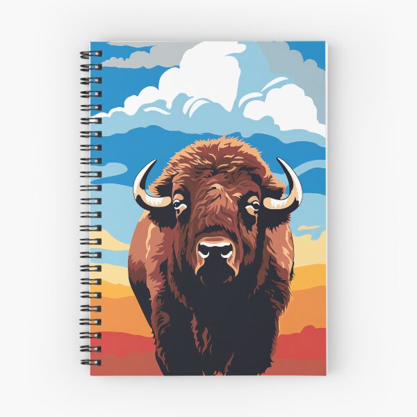 Item preview, Bison Bliss, Majestic Beauty Under a Blue Sky designed and sold by WILDEVIOLET.