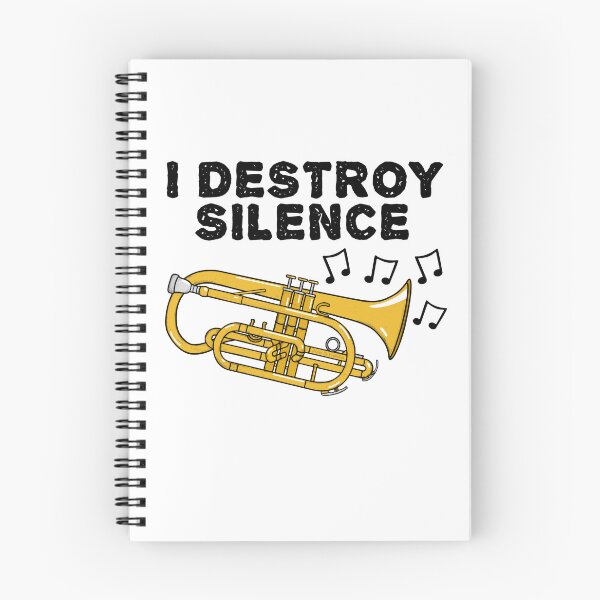 Item preview, Cornet Player, I Destroy Silence, Cornetist Brass Musician designed and sold by doodlerob.