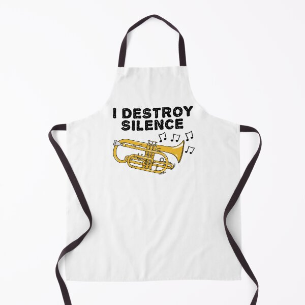 Item preview, Cornet Player, I Destroy Silence, Cornetist Brass Musician designed and sold by doodlerob.
