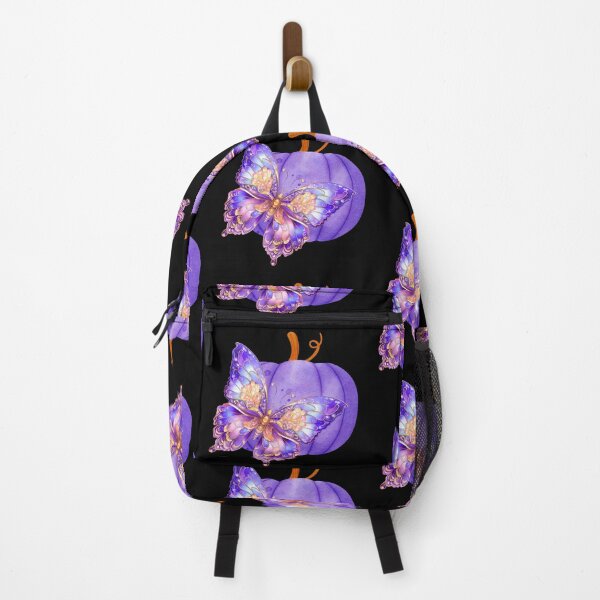 Item preview, Purple Halloween pumpkin and butterfly designed and sold by White-Angel112.