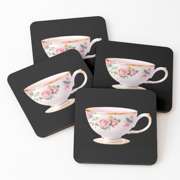 Item preview, Rose-Adorned Tea Cup designed and sold by pixclipart.