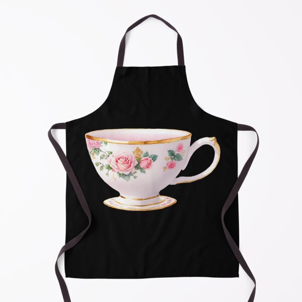 Item preview, Rose-Adorned Tea Cup designed and sold by pixclipart.