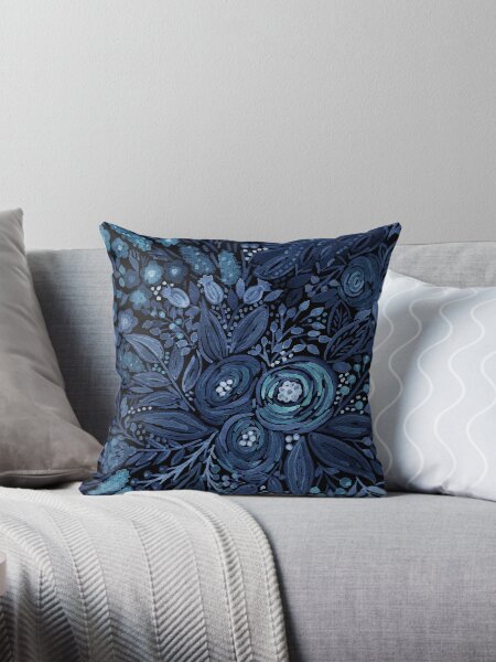 Item preview, Watercolor, blue watercolor flowers, bouquet designed and sold by fuzzyfox.