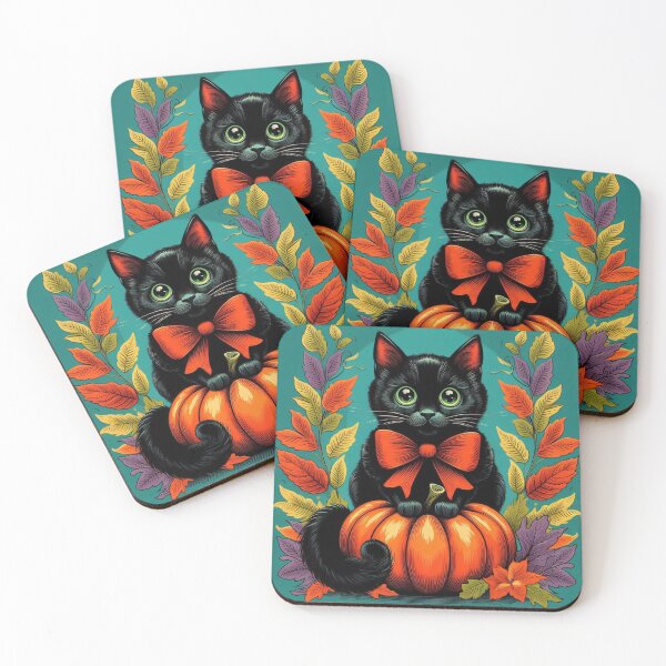 Item preview, halloween kitten with pumpkin designed and sold by sebax1.