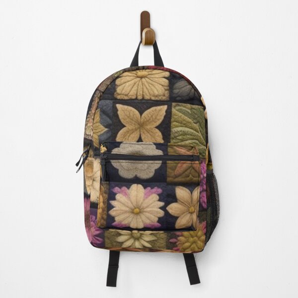 Artikelvorschau, Tweed-Blumen-Patchwork entworfen und verkauft von Roxburylane.