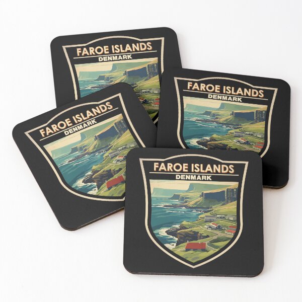 Item preview, Faroe Islands Denmark Travel Art Badge designed and sold by KrisSidDesigns.