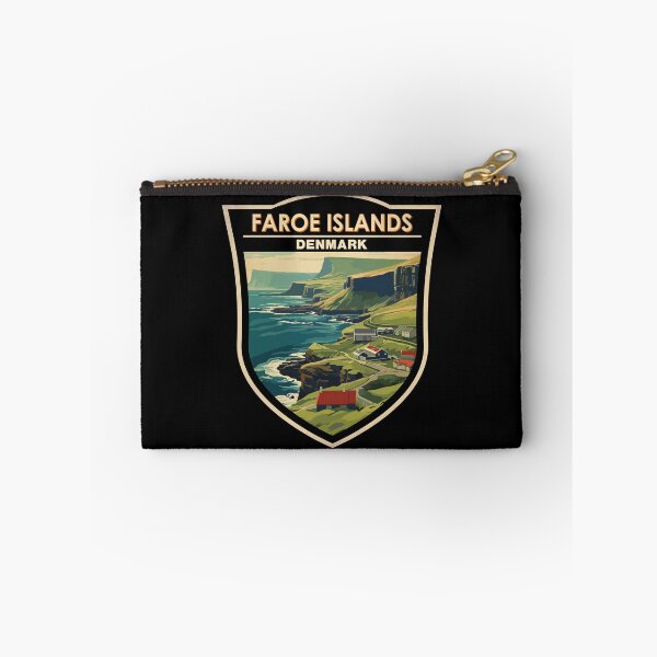 Item preview, Faroe Islands Denmark Travel Art Badge designed and sold by KrisSidDesigns.