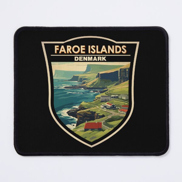 Item preview, Faroe Islands Denmark Travel Art Badge designed and sold by KrisSidDesigns.