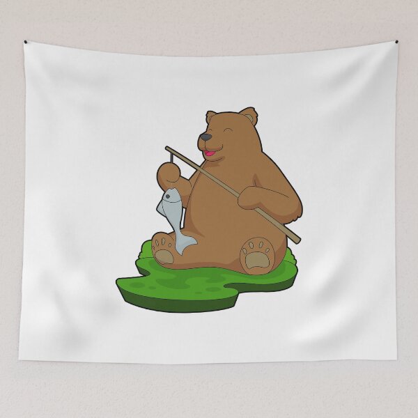 Item preview, Bear Angler Fish Fishing designed and sold by Snabdesign84.