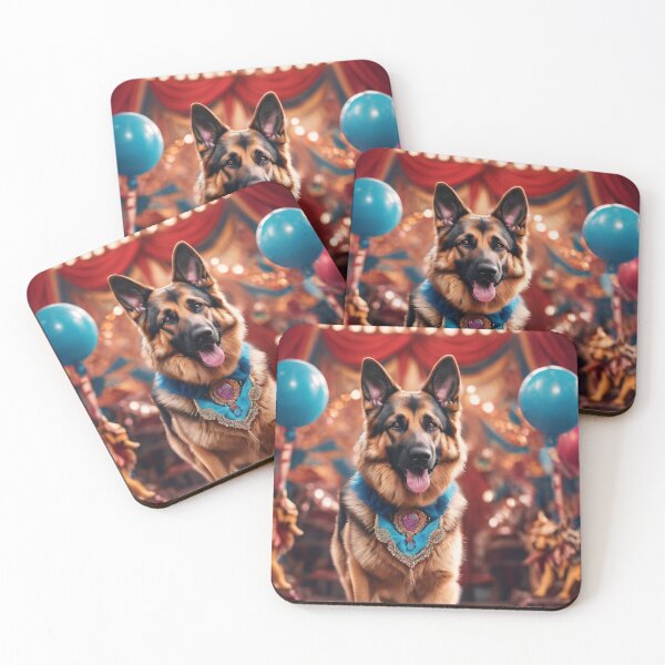 Item preview, Playful German Shepherd Steals Circus Spotlight designed and sold by Lily Summers.