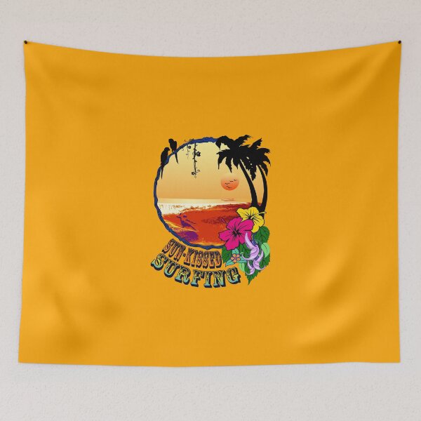 Item preview, Sun-Kissed Surfing - Retro Surf Design designed and sold by kernowerno.