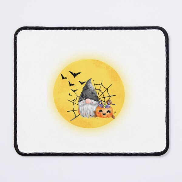 Aperçu de l'œuvre Gnome d'Halloween avec citrouille et chauves-souris créée et vendue par IndreB.