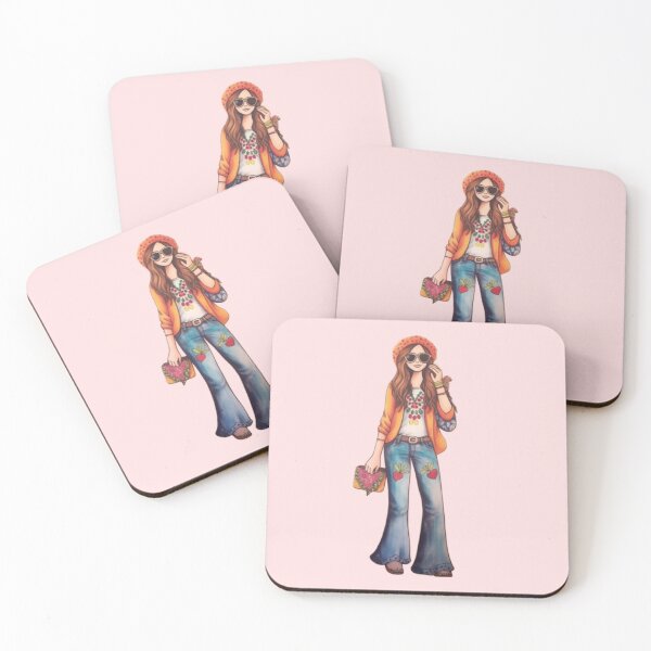 Item preview, Cute Hippie Girl designed and sold by Sketch-Shack.
