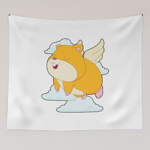 Item preview, Hamster Angel wings Clouds designed and sold by Snabdesign84.