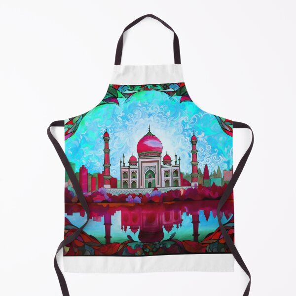 Item preview, The Taj Mahal, India, Berry-blue, AI Generated Art - An Iconic Monument and Beautiful Tomb designed and sold by studioSharonKay.