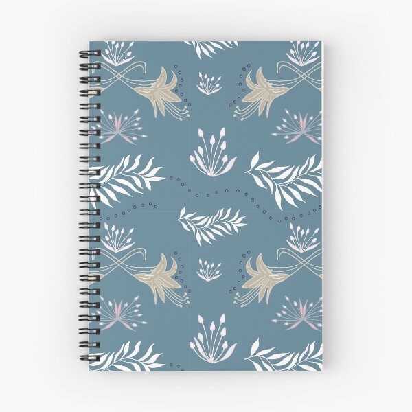 Item preview, Pretty lilies - blue white brown designed and sold by SerahO.