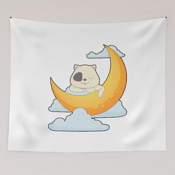 Item preview, Hamster Moon Clouds designed and sold by Snabdesign84.