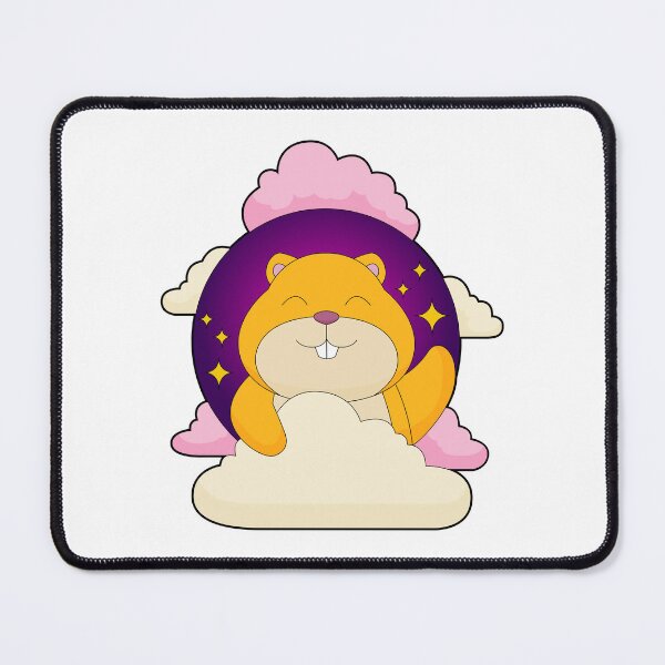 Item preview, Hamster Night Stars Clouds designed and sold by Snabdesign84.