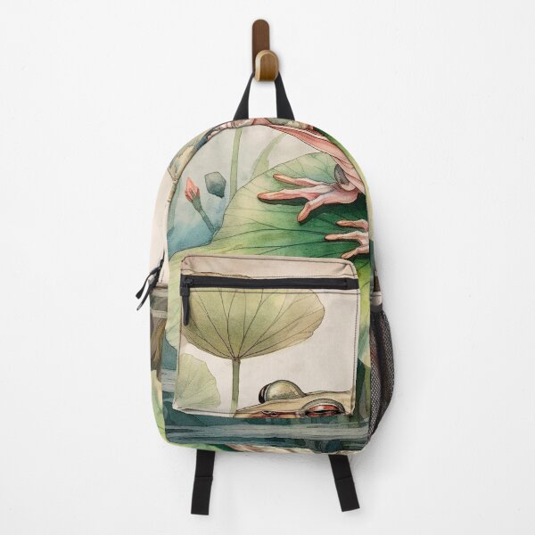 Item preview, Japanese, frog, haiku, geisha, sunset, watercolor, painting, sunrise, japan, nihonga, sumi-e, zen, sakura, floral, cherry blossom designed and sold by KsaveraArt.