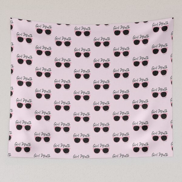 Item preview, Girl Math - It’s Basically Free | Cute Pink Sunglasses with Math Doodles designed and sold by Kimochi-Shop.