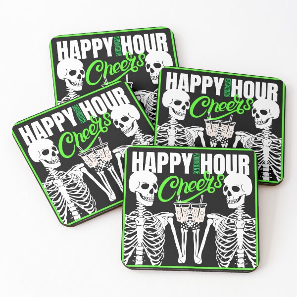 Item preview, Skeletons Happy Hour Cheers Funny Drinking Witching Hour Skeletons designed and sold by theflandonian.