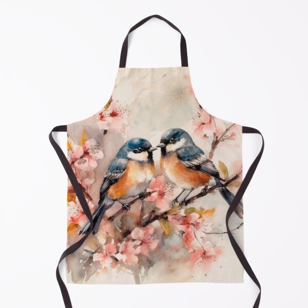 Item preview, Japanese, birds, haiku, geisha, sunset, watercolor, painting, sunrise, japan, nihonga, sumi-e, zen, sakura, floral, cherry blossom designed and sold by KsaveraArt.