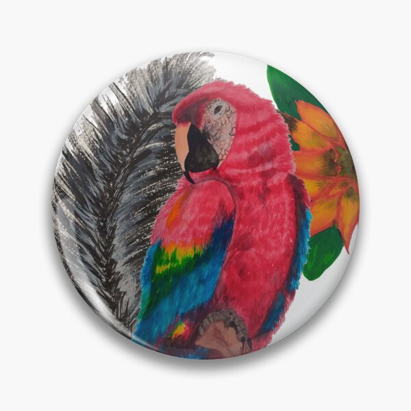Item preview, Macaw ecuadorian with bromeliad designed and sold by andrexart.