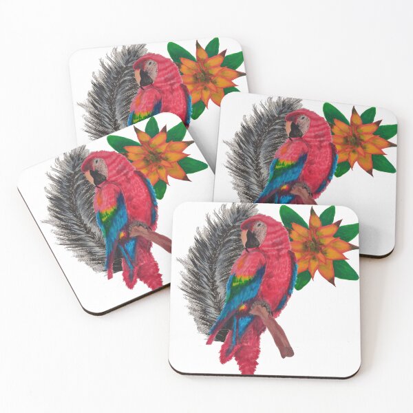 Item preview, Macaw ecuadorian with bromeliad designed and sold by andrexart.