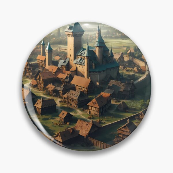 Item preview, Golden Hour: A Village Around a Castle designed and sold by Helleradi.