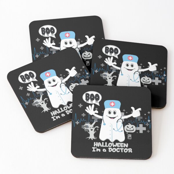 Item preview, BOO Doctor dressed as a GHOST - cute Halloween designed and sold by ArtProjectShop.