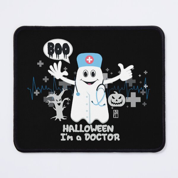 Item preview, BOO Doctor dressed as a GHOST - cute Halloween designed and sold by ArtProjectShop.